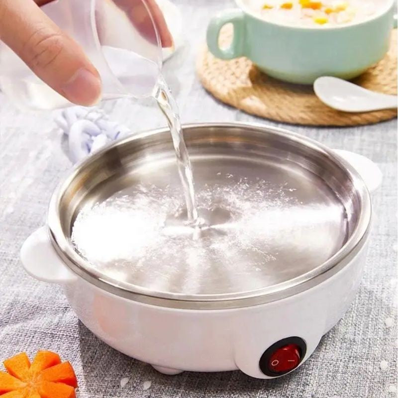 Mini Vaporizador 3 Andares – Cozinha Ovos, Pães e Legumes ao Mesmo Tempo