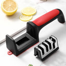 Kitchen Knife Sharpener with Non-slip Bottom 3 Purpose Cutter Household Multifun