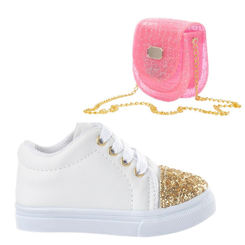 Combo Infantil Funfy Blogueirinha | Tênis + Bag Feminina | Estilo e Conforto Para Meninas | Várias Cores e Tamanhos