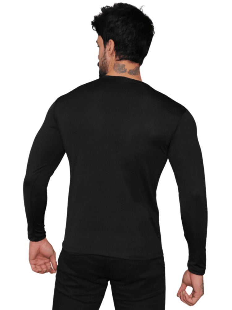 Kit 2 Camisas Térmicas Masculinas Manga Longa UV 50+ Compressão Cores Sortidas