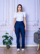 Calça Legging Feminina Bailarina Boca de Sino com Elastano | Conforto e Estilo do P ao EXG