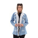 Jaqueta Parka Lavagem Clara Tendência Com Pelinhos Tipo Pelúcia Moda Fashion O