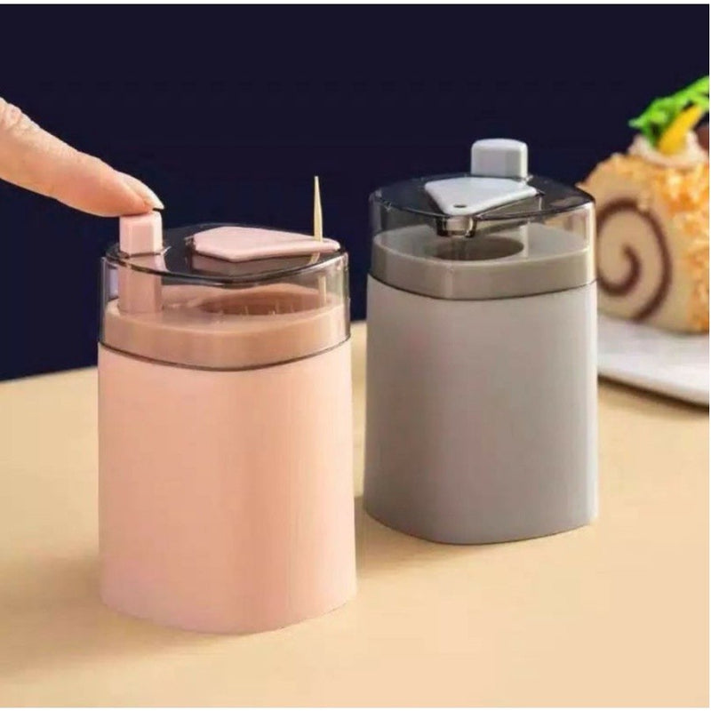 Paliteiro Automático Moderno | Porta Palitos de Dente em Plástico | Higiênico, Compacto e Elegante para Mesa e Escritório