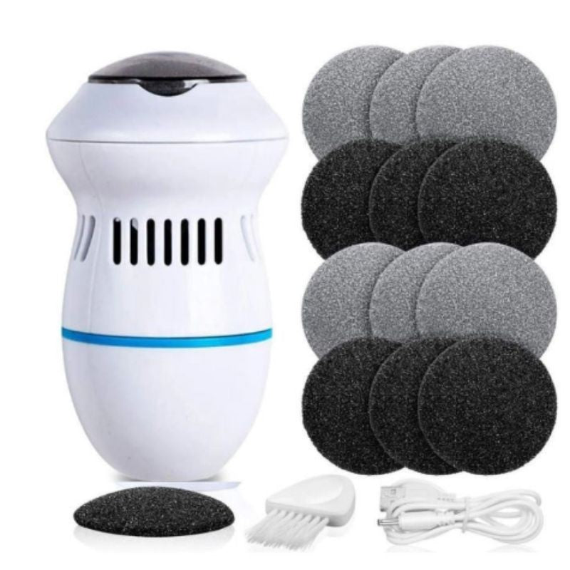 Esfoliador Elétrico Recarregável para Pés | Remove Calos e Asperezas | Lixa Potente e Portátil