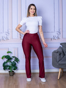 Calça Legging Feminina Bailarina Boca de Sino com Elastano | Conforto e Estilo do P ao EXG