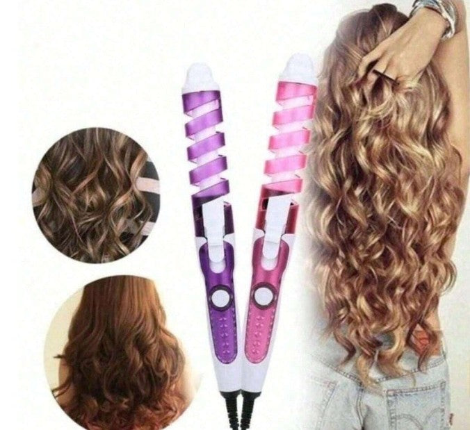 Modelador de Cachos Cacheador de Cabelo Profissional Bivolt - Cachos Perfeitos Rápido - Cores Sortidas