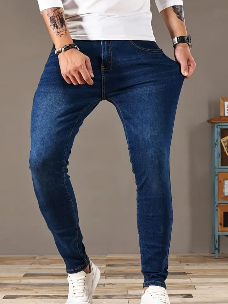 Calças Jeans Masculina Skinny Com Lycra Elastano Linha Premium