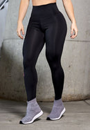 Kit 2 Calças Legging Fitness Feminina Suplex Cintura Alta Academia – Cor Preta | Tamanhos M e G