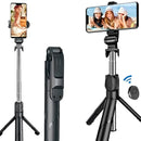 Selfie Speaker Bluetooth com Tripé e Controle Remoto Retrátil – Ideal para Fotos e Vídeos