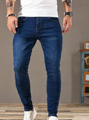 Calças Jeans Masculina Skinny Com Lycra Elastano Linha Premium