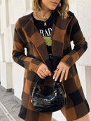 Max Kimono Cardigan Xadrez Onça Tricot Feminina – Tendência da Moda Para Toda Estação!