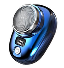 Mini barbeador elétrico para homens, veículo montado barbeador, display digita