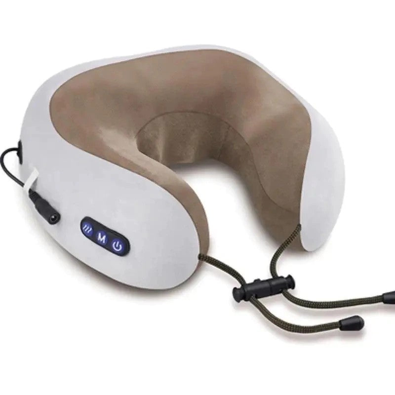 Massageador Elétrico Travesseiro 110V/220V | Shiatsu com Aquecimento | Para Pescoço, Costas e Lombar | Rosa ou Marrom