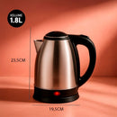 Chaleira Jarra Bule Elétrica Inox 1,8L Coloridas 1100W 110V ou 220V