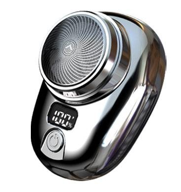 Mini barbeador elétrico para homens, veículo montado barbeador, display digita