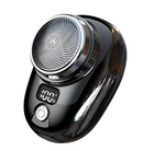 Mini barbeador elétrico para homens, veículo montado barbeador, display digita