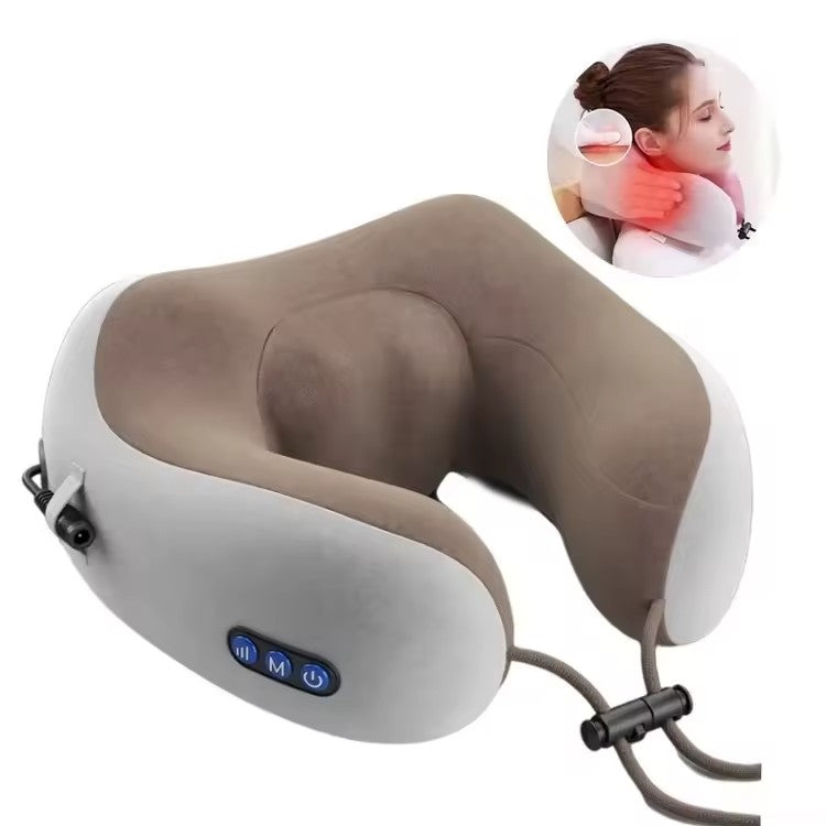 Massageador Elétrico Travesseiro 110V/220V | Shiatsu com Aquecimento | Para Pescoço, Costas e Lombar | Rosa ou Marrom