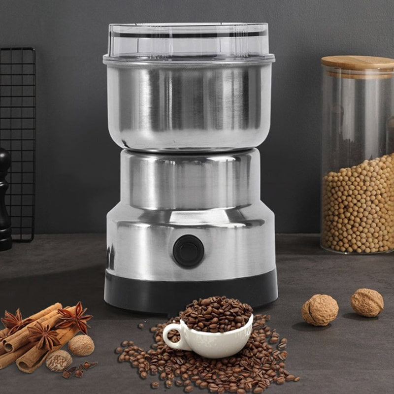 Moedor de café elétrico, moinho de grãos de aço inoxidável
