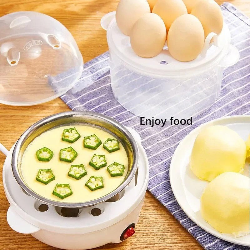Mini Vaporizador 3 Andares – Cozinha Ovos, Pães e Legumes ao Mesmo Tempo