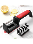 Kitchen Knife Sharpener with Non-slip Bottom 3 Purpose Cutter Household Multifun