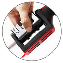 Kitchen Knife Sharpener with Non-slip Bottom 3 Purpose Cutter Household Multifun