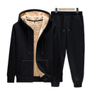 Conjunto Cardigã Aberto com Capuz de Veludo de Cordeiro – Conforto e Estilo