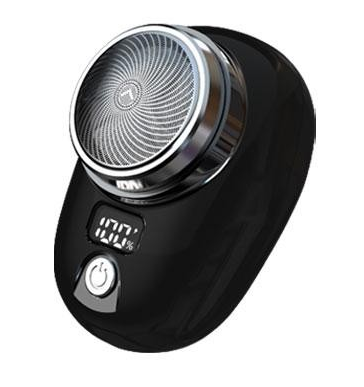 Mini barbeador elétrico para homens, veículo montado barbeador, display digita