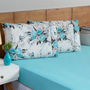 Kit Cobre Leito + Lençol Solteiro 3 Peças Esmeralda | 100% Algodão Percal | Toque Suave e Elegância!