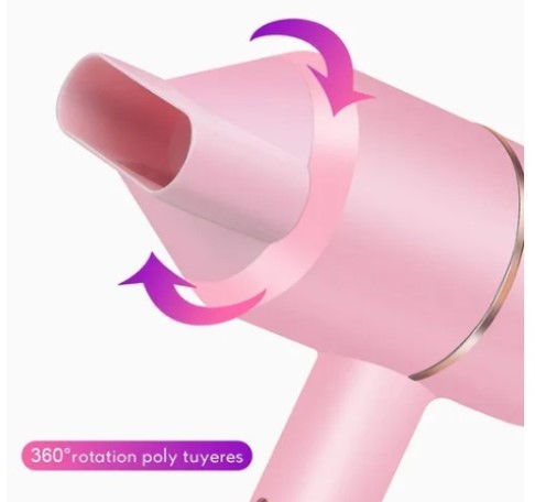 Secador De Cabelo Quente e Frio Iônico Portátil Surker 110V