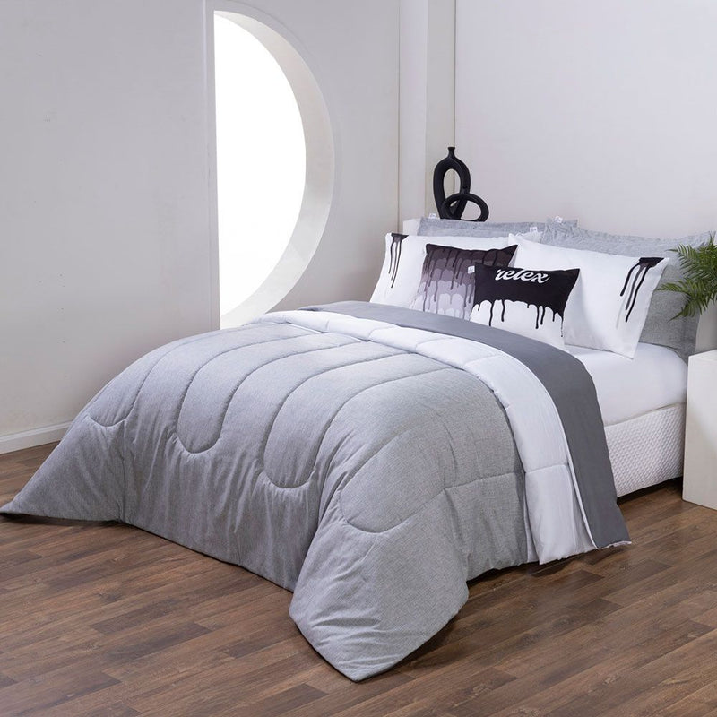 Kit Edredom Queen Linho Colorful 💫 4 Cores Sofisticadas | Conforto e Estilo para Seu Quarto!