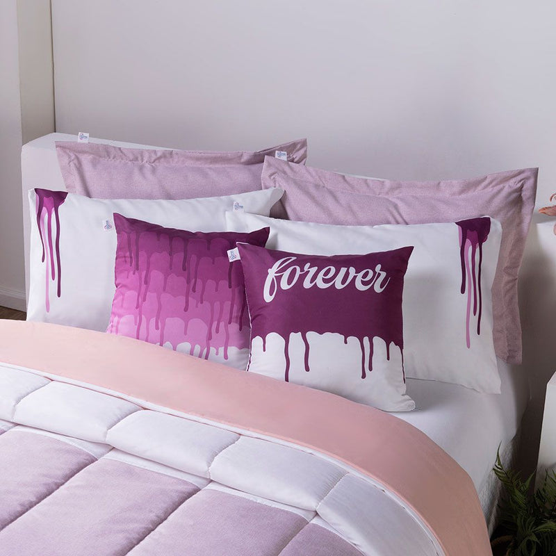 Kit Edredom Queen Linho Colorful 💫 4 Cores Sofisticadas | Conforto e Estilo para Seu Quarto!
