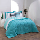 Kit Edredom Queen Linho Colorful Verde | Conforto, Elegância e Estilo para Seu Quarto!