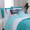 Kit Edredom Queen Linho Colorful Verde | Conforto, Elegância e Estilo para Seu Quarto!