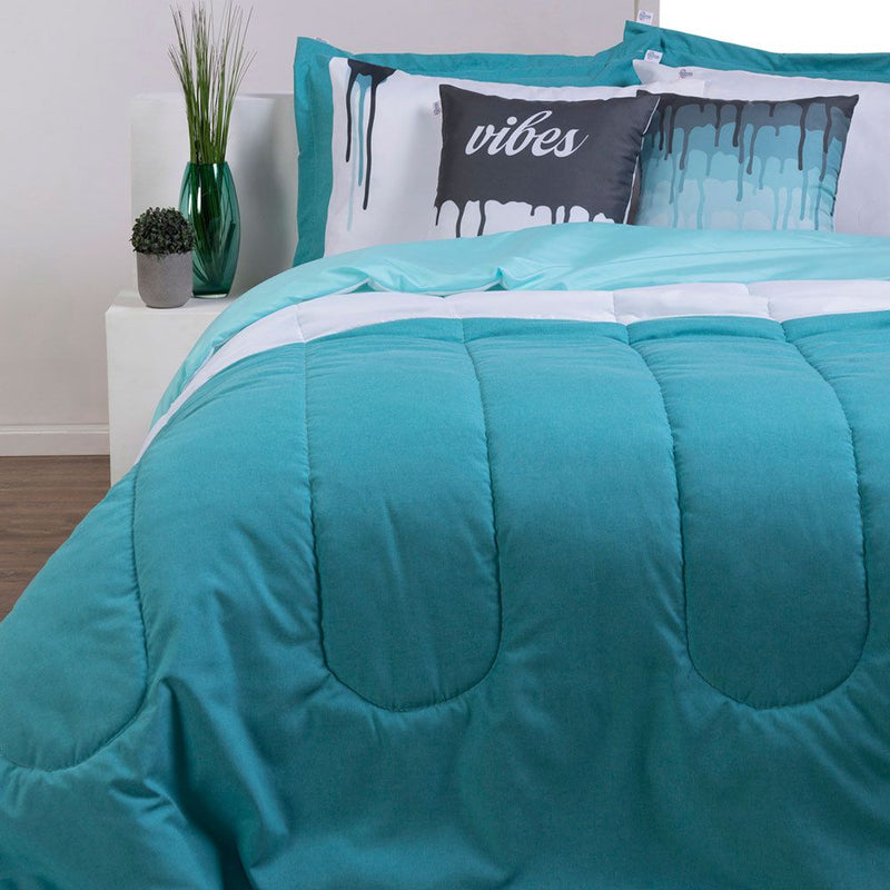 Kit Edredom Queen Linho Colorful 💫 4 Cores Sofisticadas | Conforto e Estilo para Seu Quarto!