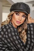 🧥 Casaco Feminino Inverno de Tricô Xadrez