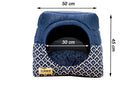 Cama Iglu Luxo p/ Cachorro Luppet G – Conforto e Estilo Azul Marinho