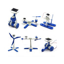 Kit Robô Solar 6 em 1 Helicóptero e Dinossauro