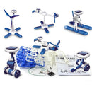 Kit Robô Solar 6 em 1 Helicóptero e Dinossauro