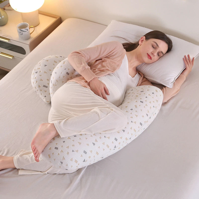 Travesseiro para Gestante Regulável – Almofada Conforto para Barriga, Costas e Pernas