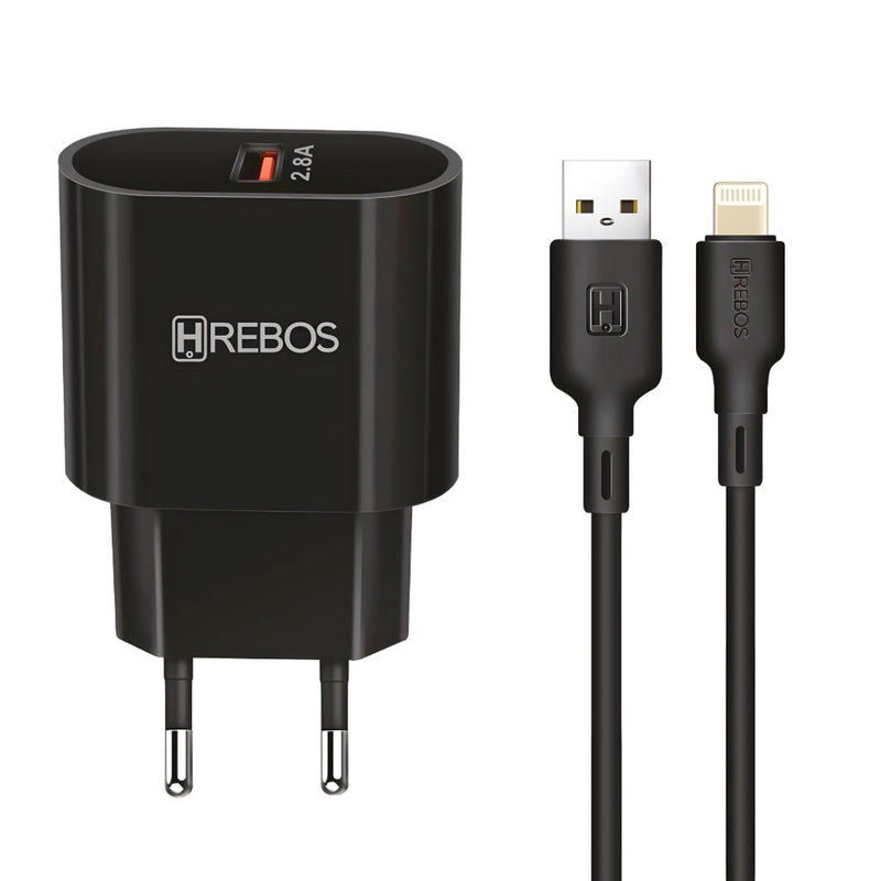 Carregador Completo Turbo 14W Lightning Hrebos HS-529i