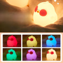 Luminária Infantil Abajur LED Siliconado Galinha AKL-L006