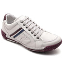 Sapatênis Casual Conforto Couro Off White