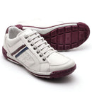 Sapatênis Casual Conforto Couro Off White