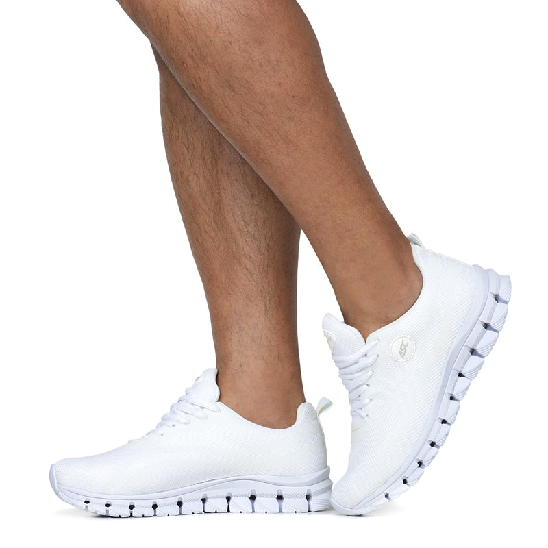 Tênis Unissex Esportivo Branco Caminhada