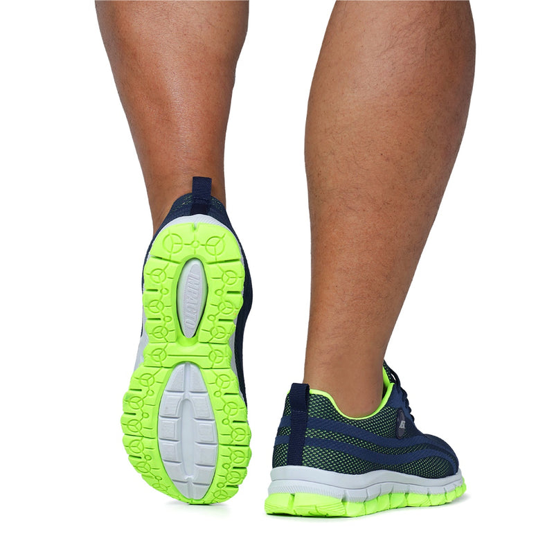 Tênis Unissex Esportivo Verde Caminhada Tamanho Especial