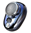 Mini barbeador elétrico para homens, veículo montado barbeador, display digita